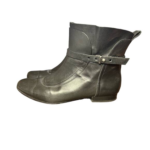 Sigerson Morrison Leather Moto Boots - Size 7 - Biker Chic - Picture 6 of 11